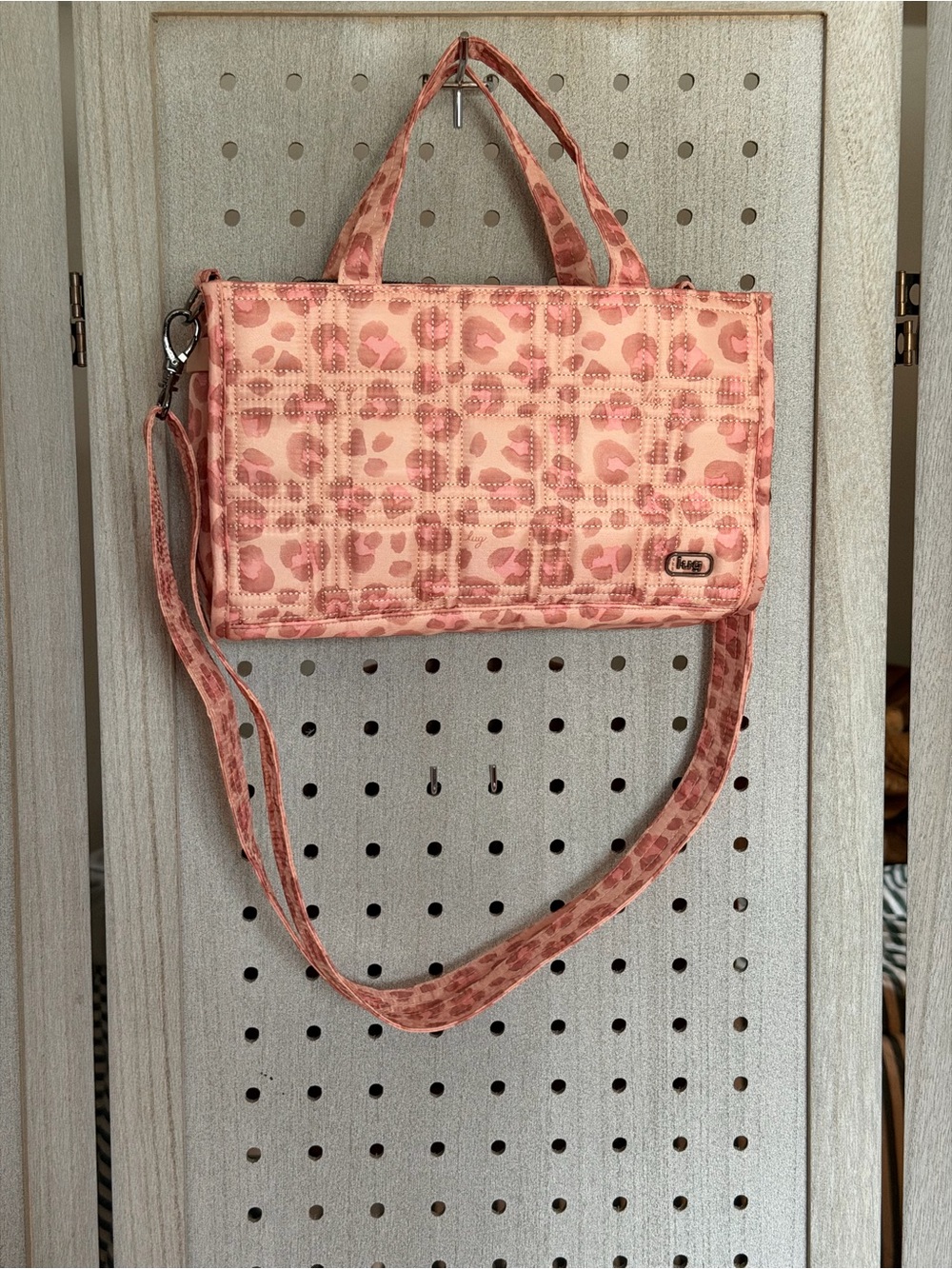lug Pink Leopard Quilted Mini Tote - Picture 7 of 11